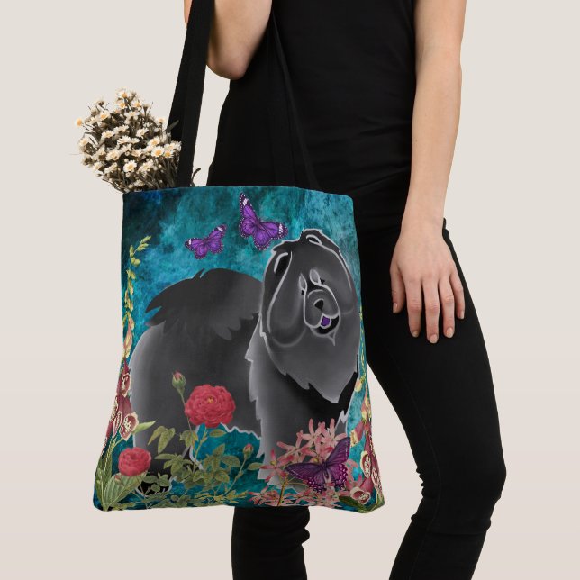 GINGKO THE BLACK CHOW  TOTE or CROSSBODY (Close Up)