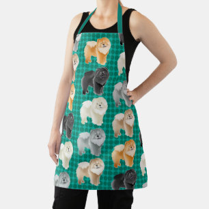 GINGKO THE  CHOW (green)  All-Over Print Apron