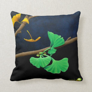 "Gingko" Throw Pillow