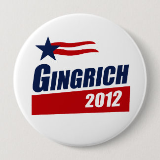 GINGRICH 2012 Banner 4 Inch Round Button