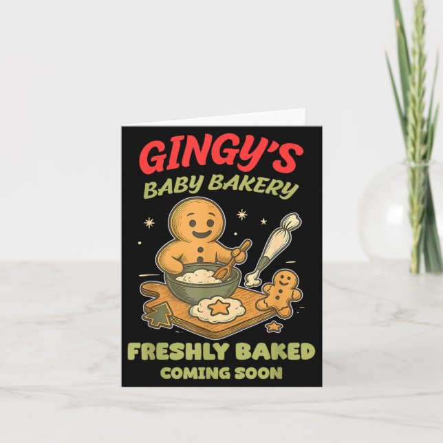 Gingy's Baby Bakery Freshly Baked Coming Soon Chri Card (Front)