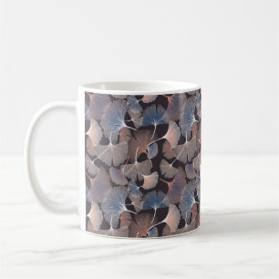 Ginhko leave pattern coffee mug