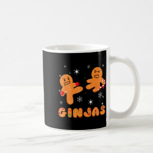 Ginjas Gingerbread Ninjas Funny Ugly Christmas Coffee Mug