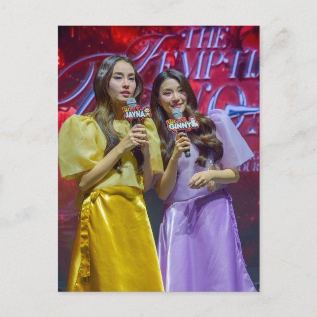 GinJay Ginny and Jayna Holiday Postcard (Front)