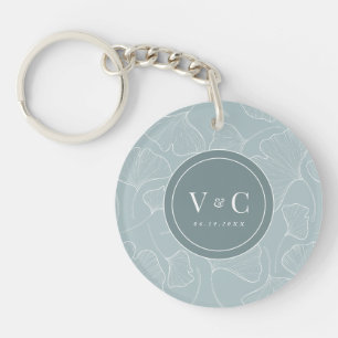 Ginkgo Biloba Blissful Wedding Keychain