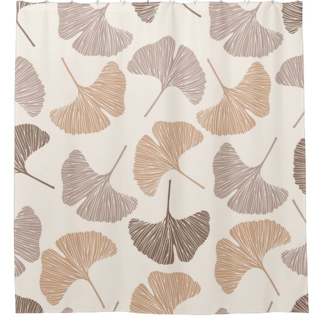 Ginkgo biloba: dry seamless design. (Front)