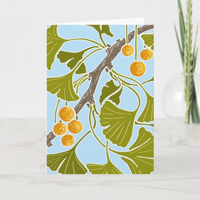 Ginkgo Dance Card (Front)