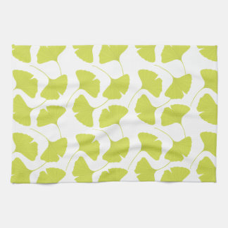 Ginkgo Ginko Biloba Green Leaves Kitchen Towel