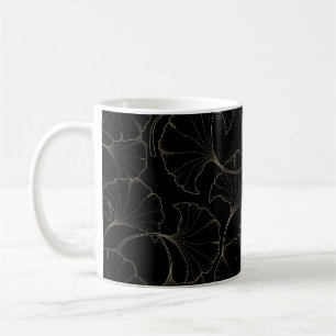 Ginkgo Gold: Luxury Vintage Design Coffee Mug