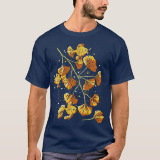 Ginkgo Golden Fish by Tobe Fonseca T-Shirt