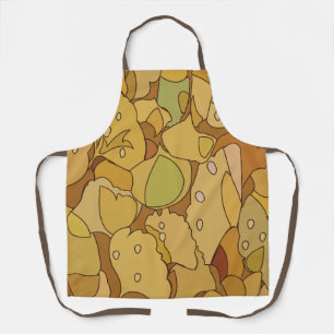 Ginkgo Leaves Abstract Pattern Apron