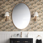 Ginkgo Leaves and Gold Art Deco Wallpaper<br><div class="desc">Embrace elegance with this Art Deco-inspired ginkgo leaf wallpaper. The delicate fan-shaped leaves in shades of white and gold shimmer against a soft blue background, creating a calming and sophisticated atmosphere. This peel and stick wallpaper is easy to apply and remove, making it perfect for adding a touch of understated...</div>