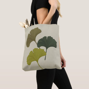 Ginkgo Leaves Customizable Background Colours Tote Bag
