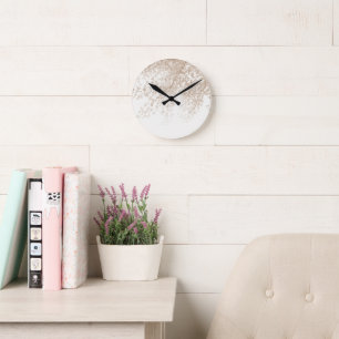 Ginkgo Leaves Dream 6 #nature #art Round Clock