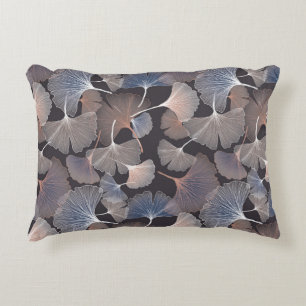 Ginkgo leaves: elegant natural pattern. accent pillow