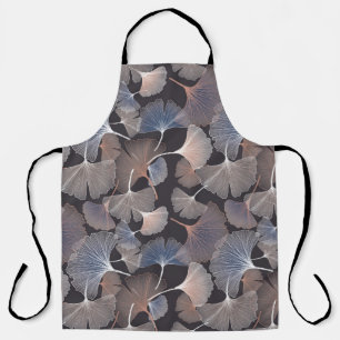 Ginkgo leaves: elegant natural pattern. apron