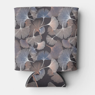 Ginkgo leaves: elegant natural pattern. can cooler
