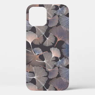 Ginkgo leaves: elegant natural pattern. iPhone 12 case