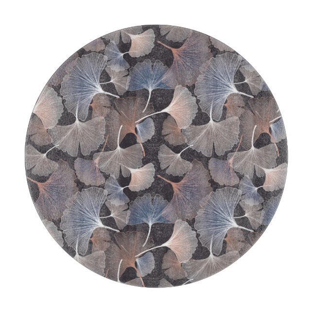 Ginkgo leaves: elegant natural pattern. cutting board (Front)