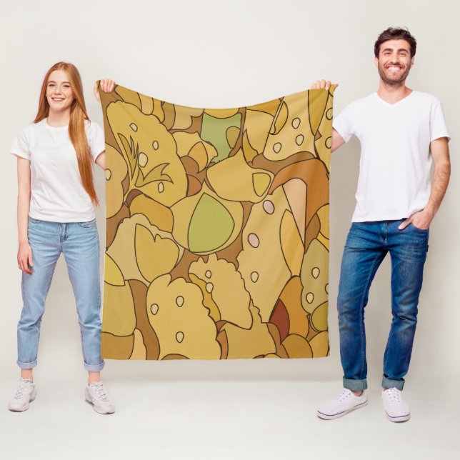 Ginkgo Leaves  Fleece Blanket (In Situ)