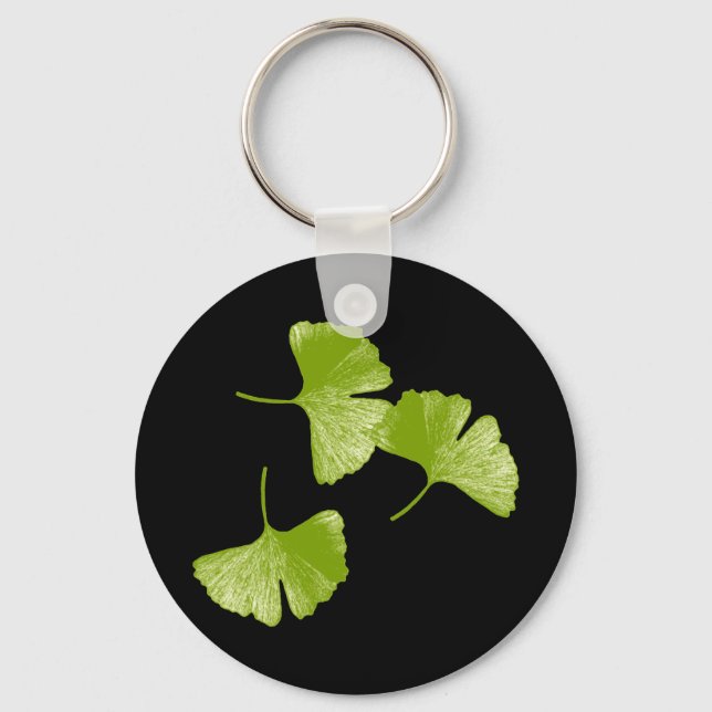 Ginkgo Leaves Keychain (Front)