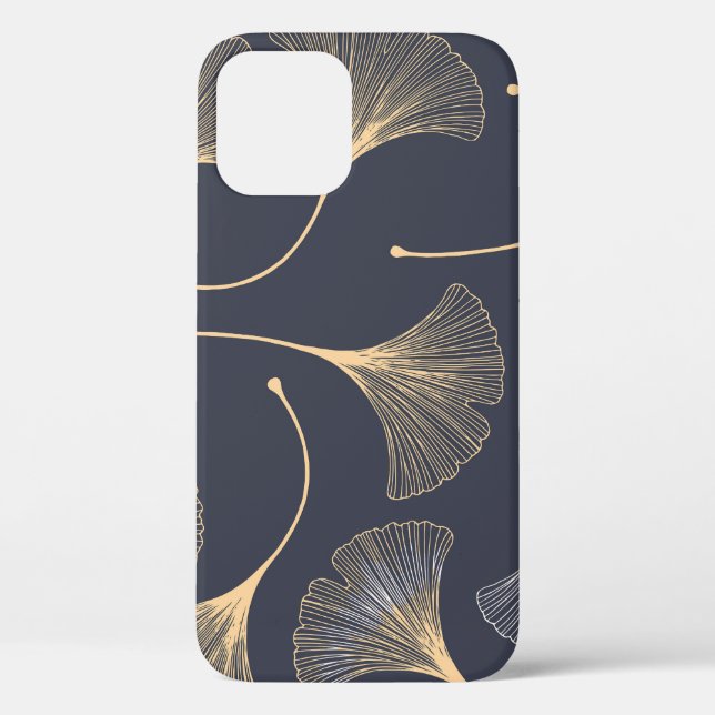 Ginkgo Leaves Seamless Floral Pattern Case-Mate iPhone Case (Back)