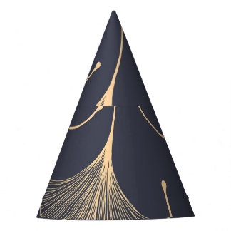 Ginkgo Leaves Seamless Floral Pattern Party Hat