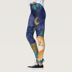 GINKGO red chow celestial ocean leggings