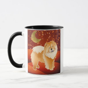 GINKGO the red chow - customizable quote mug