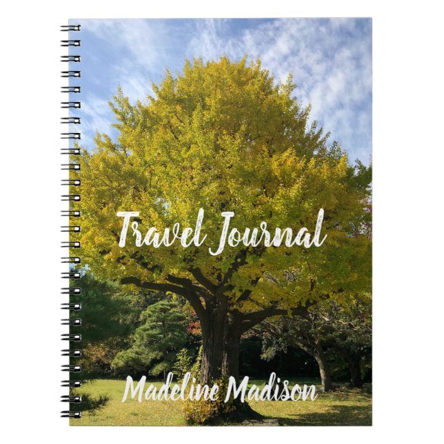 Ginkgo Tree of Golden Yellow Notebook (Front)