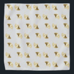 Ginko Bandana<br><div class="desc">Ginko leaves,  can be customized! Consider adjusting background colour to your taste.</div>