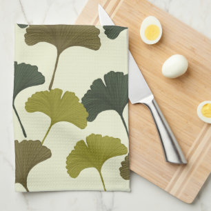 Ginko Bilbao Leaves Kitchen Towel