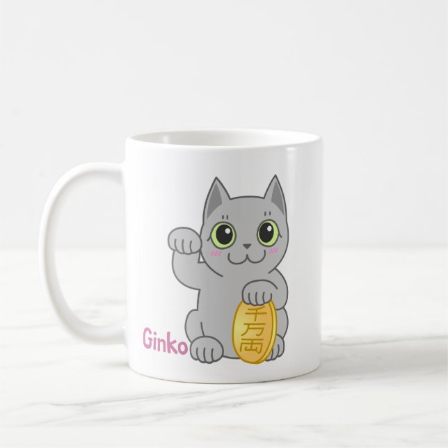 Ginko et Yoshi Lucky chats Mug (Gauche)