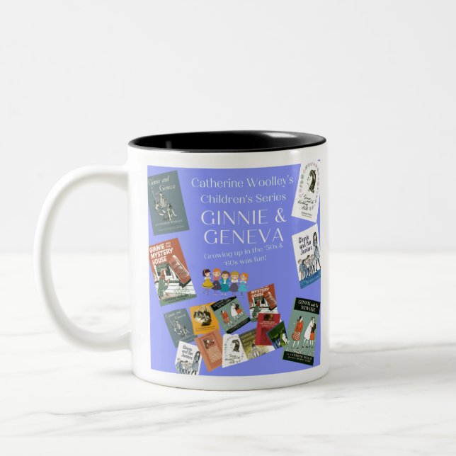 Ginnie & Geneva - Timeless Book Series Two-Tone Co Coffee Mug (Left)