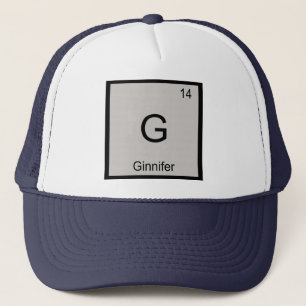 Ginnifer Name Chemistry Element Periodic Table Trucker Hat