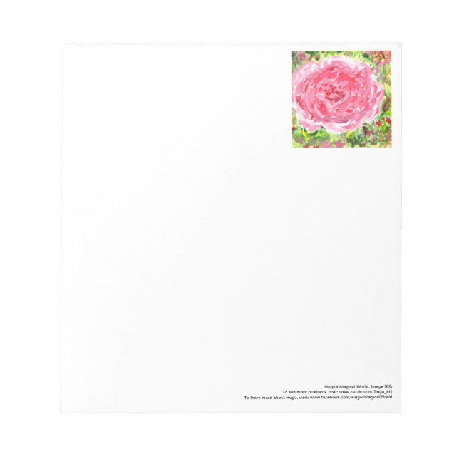 Ginormous rose notepad (Front)