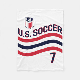 Gio Reyna 7 White Usmnt Officially Licensed  Fleece Blanket