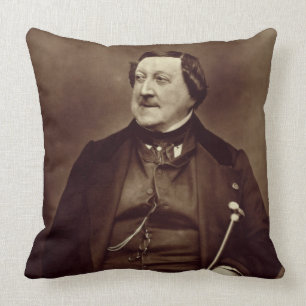 Gioacchino Rossini (1792-1868) from 'Galerie Conte Throw Pillow