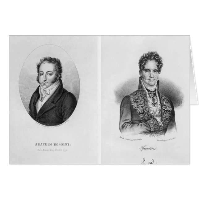 Gioacchino Rossini Gaspare engraved by (Front Horizontal)