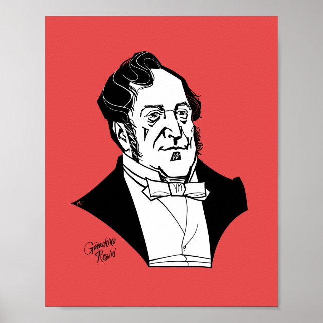 Gioachino Rossini Poster (Front)
