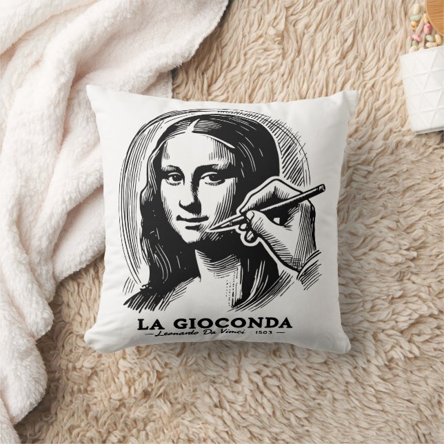 Gioconda Throw Pillow (Blanket)