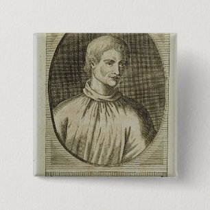 Giordano Bruno 2 Inch Square Button