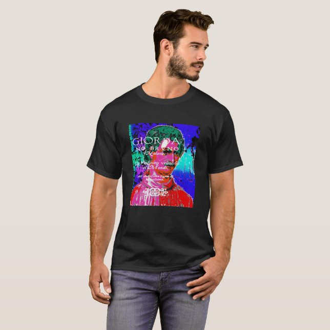 Giordano Bruno Esoteric Occult Astrology Italian T-Shirt (Front Full)