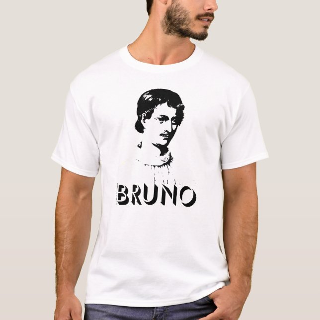Giordano Bruno Esoteric Occult Italian Spleeburgen T-Shirt (Front)