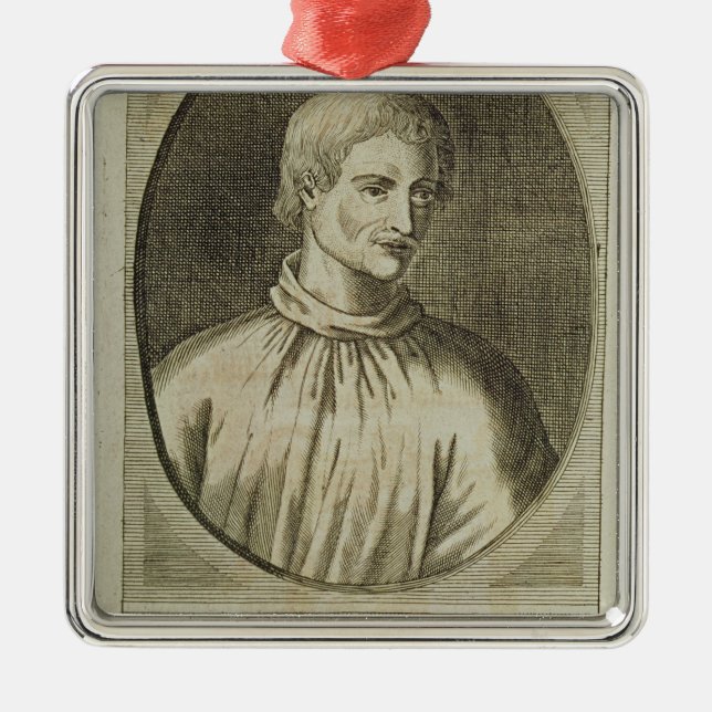 Giordano Bruno Metal Ornament (Front)