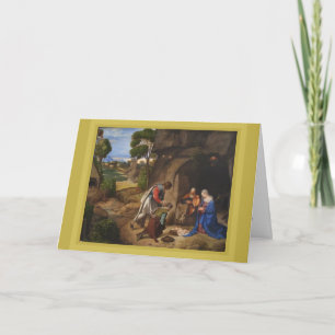 Giorgione Adoration of the Shepherds Holiday Card