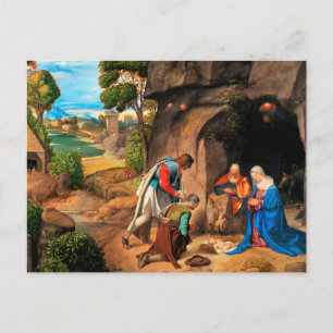Giorgione - The Adoration of the Shepherds Postcard