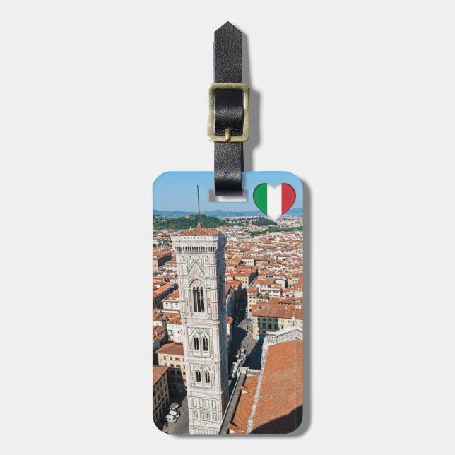 Giotto's Campanile - Florence, Tuscany, Italy Luggage Tag (Front Vertical)