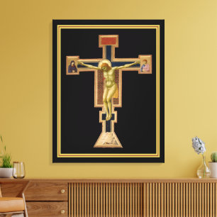 Giotto's Crucifix circa 1290 - 1295 sympathy wall Canvas Print