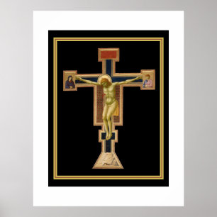 Giotto's Crucifix circa 1290 - 1295 sympathy wall  Poster